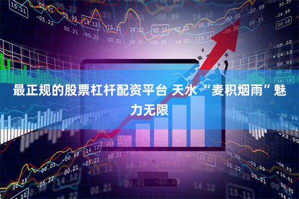 最正规的股票杠杆配资平台 天水 “麦积烟雨”魅力无限