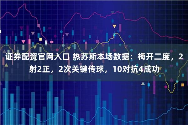 证券配资官网入口 热苏斯本场数据：梅开二度，2射2正，2次关键传球，10对抗4成功