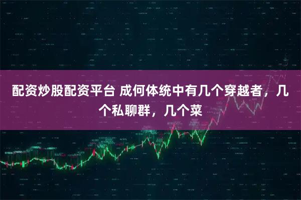 配资炒股配资平台 成何体统中有几个穿越者，几个私聊群，几个菜